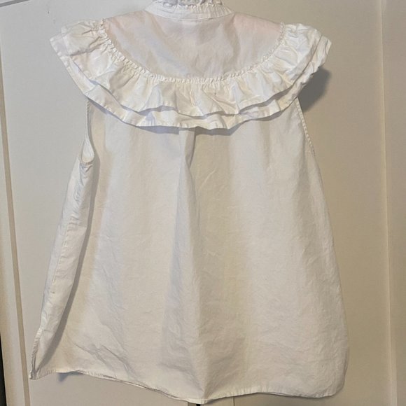 H&M Ruffle High Neck Collared Shirt - Picture 4 of 5